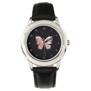 Pink Butterfly Watch - Choose Colour