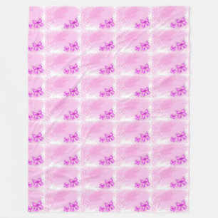 pink butterfly wings pattern customize girly angel fleece blanket