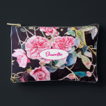 Pink Cabbage Rose Flower Pattern Watercolor Girls Accessory Pouch<br><div class="desc">Cabbage Rose Watercolour Painting. Designed from my original watercolours.</div>