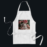 Pink Cabbage Rose Tea Apron<br><div class="desc">Elevate your cooking skills with this stylish and durable Pink Cabbage Rose Tea  apron,  designed for chefs,  bakers and home cooks who want both protection and personality in the kitchen.</div>