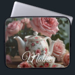 Pink Cabbage Rose Tea  Laptop Sleeve<br><div class="desc">Keep your gadgets organized and protected with this durable,  stylish,  and customizable electronics bag,  designed for travel,  work,  and everyday use with ample storage for cables,  chargers,  and accessories.</div>