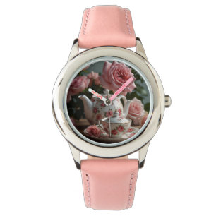 Pink Cabbage Rose Tea  Watch