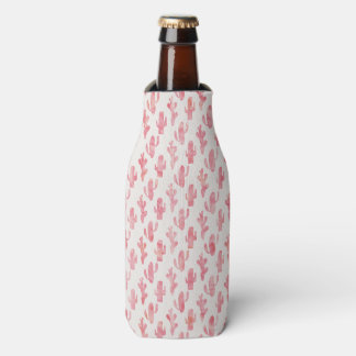 Pink Cactus Bottle Coozy Cooler