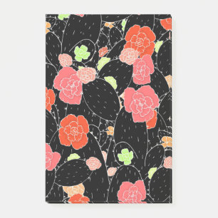 Pink Cactus Flower Sketch Post-it Notes