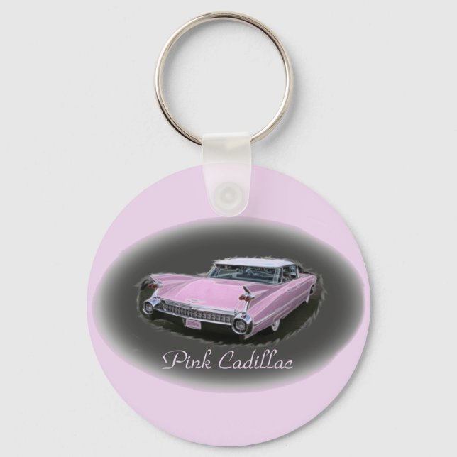Pink Cadillac Flash Keychain (Front)