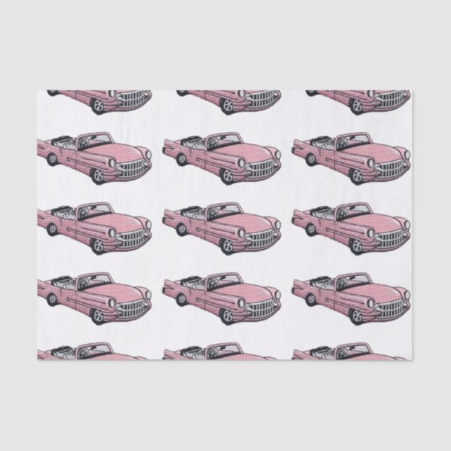 Pink Cadillac Tissue Paper (Front)