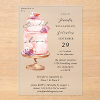 Pink Cake Bridal Shower 