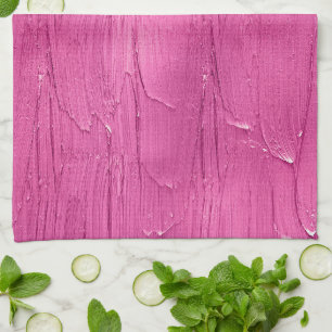Pink Cake Frosting Kitchen Towel