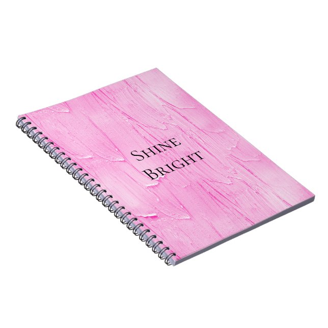 Pink Cake Frosting  Notebook (Right Side)