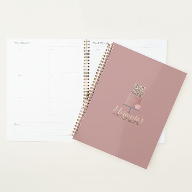 Pink Cake Order Book  Planner (Display)