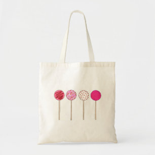 Pink Cake Pops Valentine's Day Love Foodie Tote Bag
