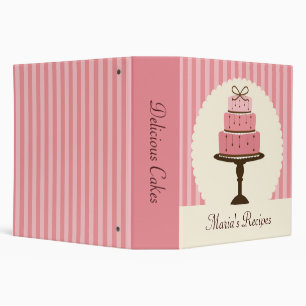 Pink Cake Recipe Binder