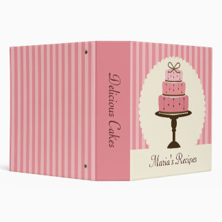 Pink Cake Recipe Binder