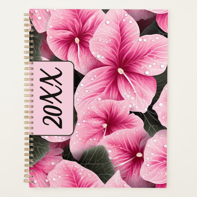 Pink Caladium Planner (Front)