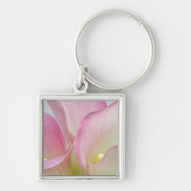 Pink Calla Lilies Keychain (Front)