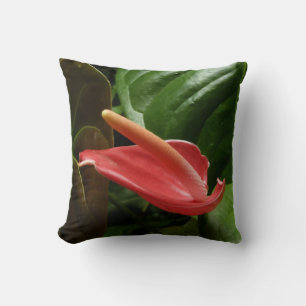 Pink Calla Lily Elegant Floral Throw Pillow