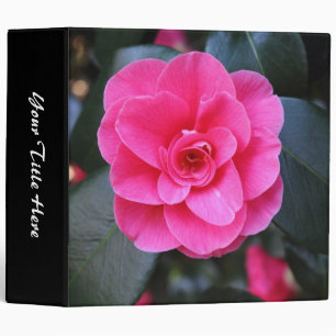 Pink Camellia Binder
