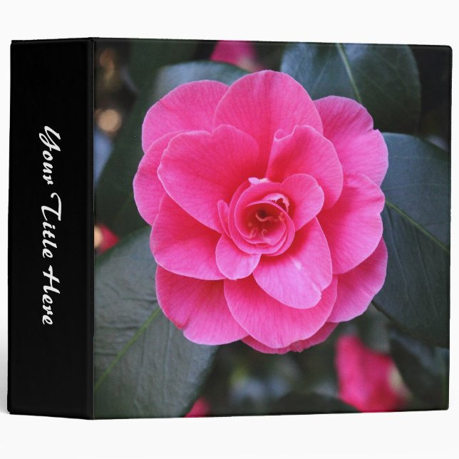 Pink Camellia Binder (Front/Spine)