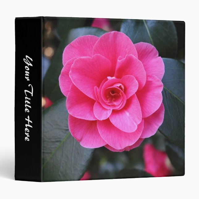 Pink Camellia Binder (Front/Spine)