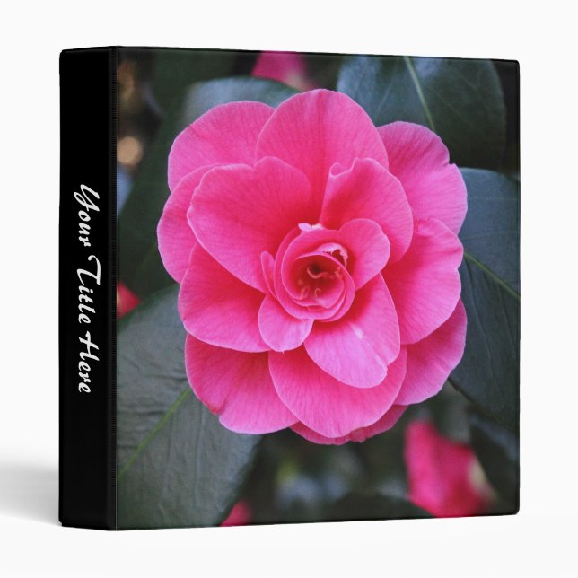 Pink Camellia Binder (Front/Spine)