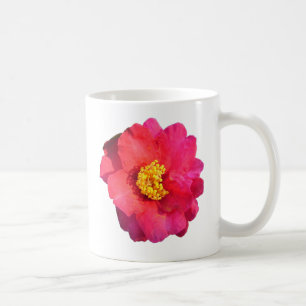 pink camellia flower coffee mug