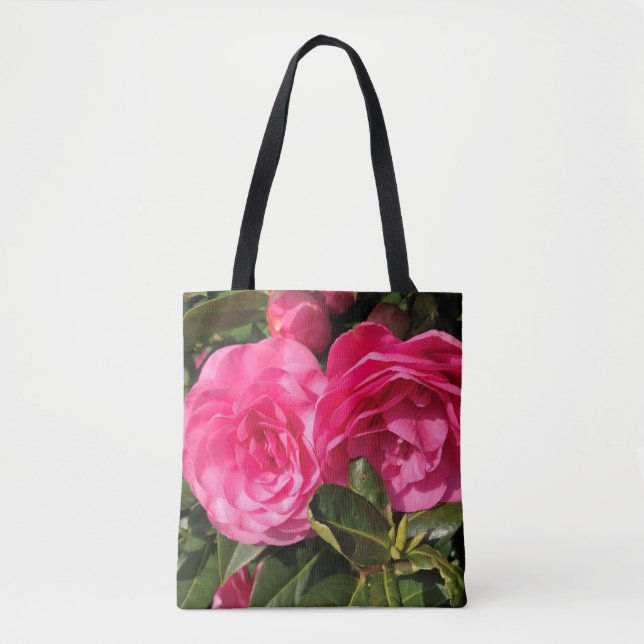 Pink Camellia  Tote Bag (Front)