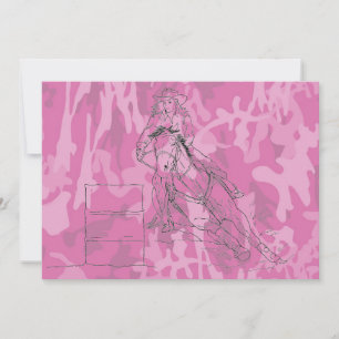 Pink Camo Barrel Racer
