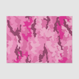 Pink camo Camouflage Girly Feminine trendy Tissue Paper