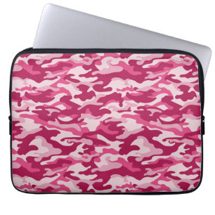 Pink Camo Camouflage Laptop Sleeve