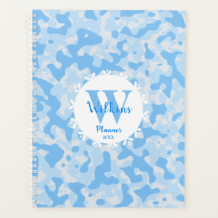 Pink Camo Camouflage Personalized Monogram Planner