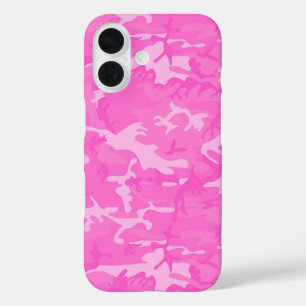 Pink camo  iPhone 16 case