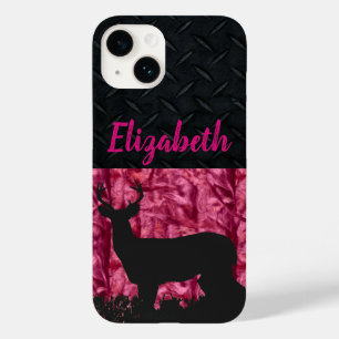 Pink Camo Deer Women's Name Case