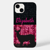 Pink Camo Deer Women's Name Hunting
