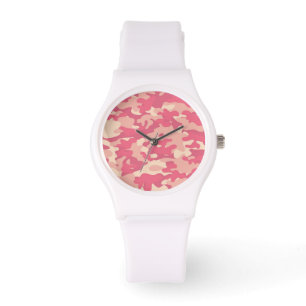 Pink Camo Design Watch