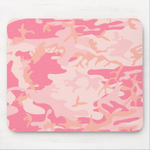 Pink Camo - Girly Camo Mouse Pad