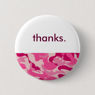 Pink-Camo-lg, thanks. 2 Inch Round Button