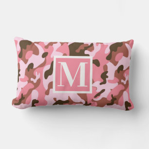 Pink Camo Lumbar Pillow