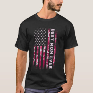 Pink Camo Mommy Mama Mother's Day Best Mom Ever US T-Shirt