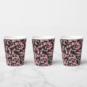 Pink Camo Paper Cups