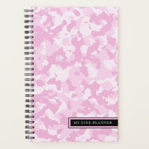 Pink Camo Pattern   Customizable Planner