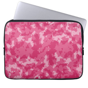 Pink Camo Pattern Laptop Sleeve