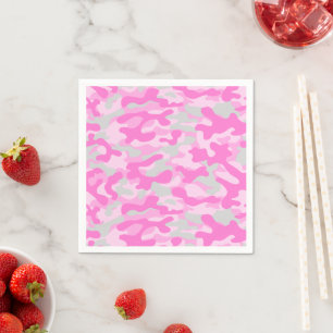 Pink Camo Pattern  Napkin