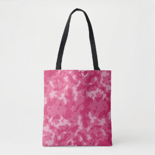 Pink Camo Pattern Tote Bag