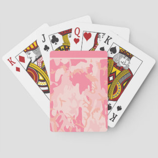 Pink Camo Playing Cards