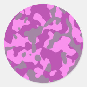 Pink Camo Sticker