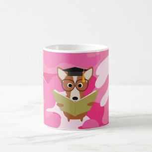Pink Camo Study Dog Mug