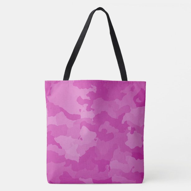 pink camo tote bag