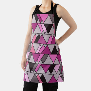Pink Camo Triangles Apron
