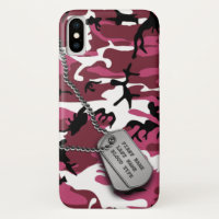 Pink Camo w/ Dog Tags