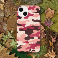 Pink Camo with Initials